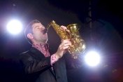 Saxophonist Mike Gerent