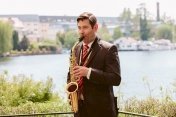 Saxophonist Mike Gerent